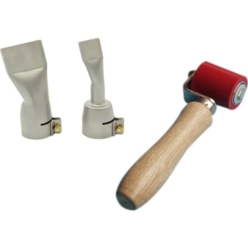 20Mm Flat Welding Nozzles+ 40Mm Rollers+40Mm Flat Nozzle For Handheld Hot Air Welder