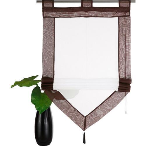 2019 Sale Curtains For Window Yarn Stitching Solid Tulle Blinds Sheer For Kitchen Balcony Bedroom Decoration