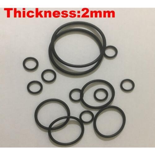 24pcs 120x2 120*2 130x2 130*2 134x2 134*2 OD*Thickness Black NBR Nitrile Chemigum Rubber O-Ring Washer Oil Seal O Ring Gasket