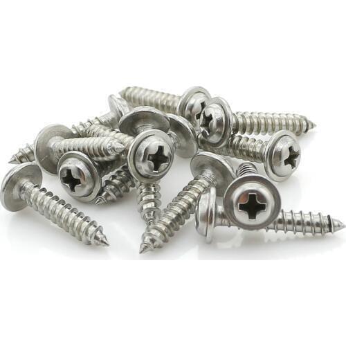 304 Stainless Steel Head Tapping Screws With Pad M2.6*6