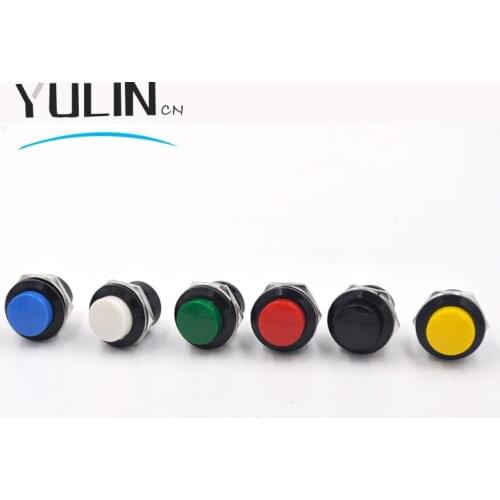 5pcs/lot R13-507 Momentary Push Button Switch OFF-ON Reset Switch 16MM 3A 250V AC