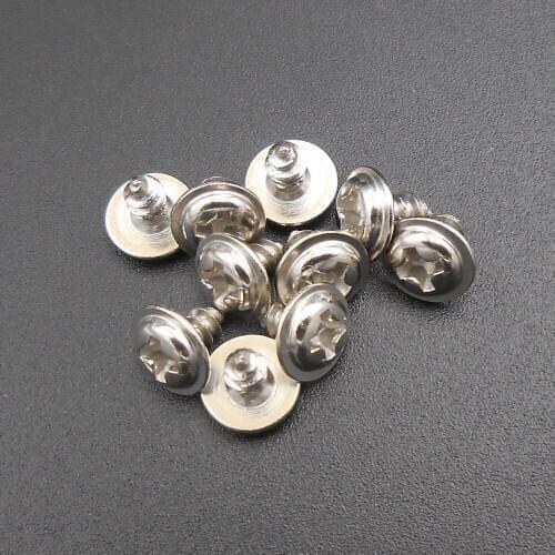 5000Pcs M3X5 M3 Round Head Washer Self Tapping Sheet Metal Bolt Screw Screws Ni-plated 3MMX5MM Dia.= 3MM Lenght= 5MM *AT343X5000