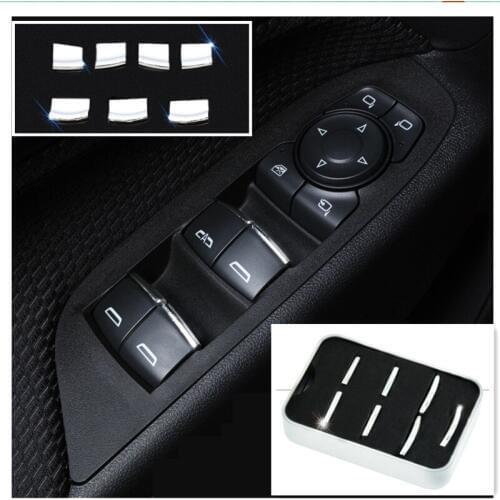 7PCS/SET ABS Window Glasses Switch Button Decorated Cover Plate For Chevrolet Equinox AAA015