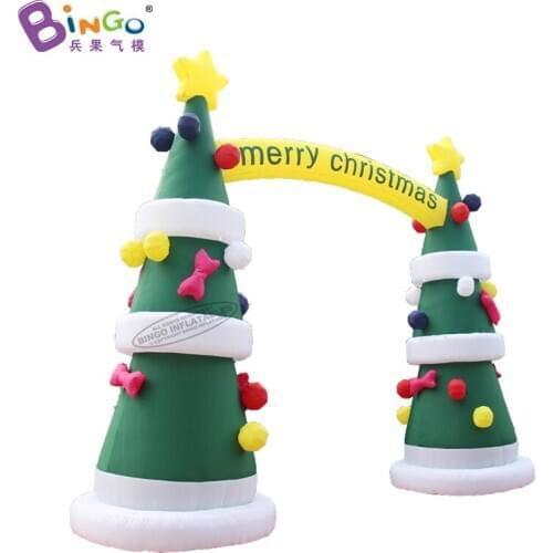 Free Shipping 6x5 Meters Inflatable Christmas Tree Arch For Decoration / 16ft High Outdoor Use Inflated Xmas Plant - Toys