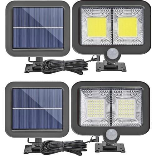 COB108 LED Solar Light Garden Courtyard Human Induction Sensor Solar Energy Powered Porch Light Infrared Sensor outdoor Lighting