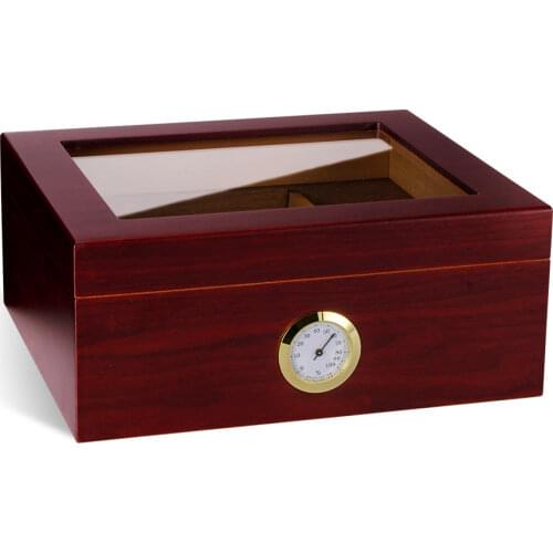 Cedar Wood Cigar Travel Humidor Box Cigar Humidor Zigaren Box For COHIBA Cigars W/ Humidifier Hygrometer