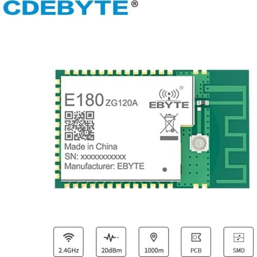 E180-ZG120A EFR32 SoC ZigBee 3.0 Radio Transceiver Module 2.4GHz EFR32MG1B PA Amplifier 20dBm Touch Link Radio