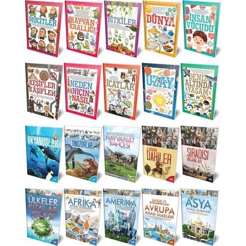 Folk Bookstore First Kütüphanem and First Bilgilerim 20 Book Turkish