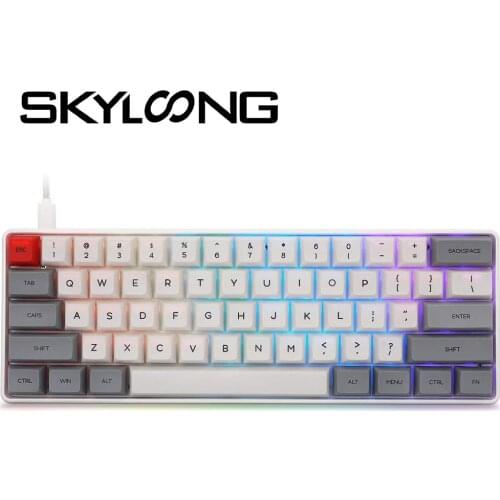 SKYLOONG SK61 Gamer Mechanical Keyboard Optics Hot Swap Wired RGB Backlight ABS Keycaps Programmable Gaming Keyboard For Desktop