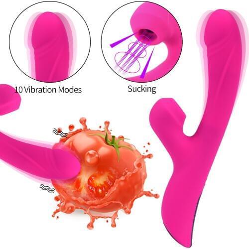 Clitoris Sucking 10 Modes Dildo Vibrator Sex Toys For Woman G spot Vagina Masturbator Heating Vibrador Toys for Adult Sex Shop