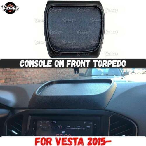 Console on front panel for Lada Vesta 2015- ABS plastic organizer function pad accessories scratches car styling tuning