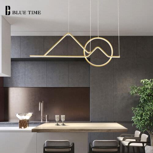 Creative Led Pendant Light for Living Room Dining Room Kitchen Decor Hanging Lighting Fixtures Home Indoor Pendant Lamps Gold