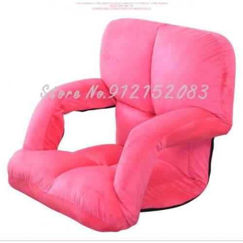 Lazy sofa armrest bed chair foldable dormitory computer chair legless backrest seat tatami sofa