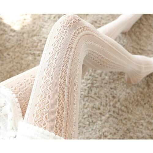 Lace Gothic Lolita Tights Japanese Sexy Girls Pantyhose Kawaii Tight Lady Women Pantyhoses B661