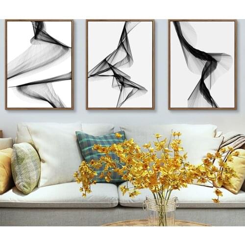 3 Pieces Minimalist Abstract Canvas Painting Bedroom Decoration Painting Living Room Corridor Restaurant Unframed