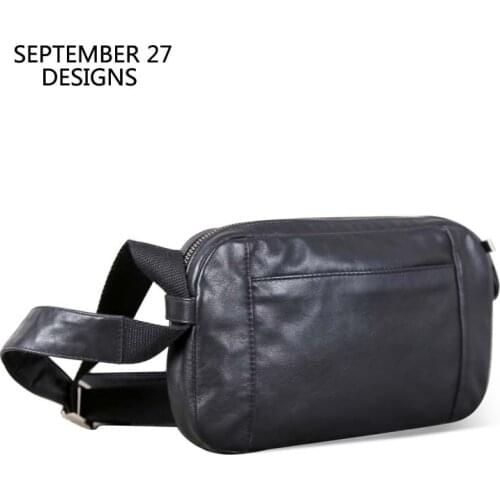 Men Casual Shoulder Bag Handbag Genuine Leather Male Small Bag handmade 100% Cowhide Fashion Mini Satchel Travel Crossbody Bags