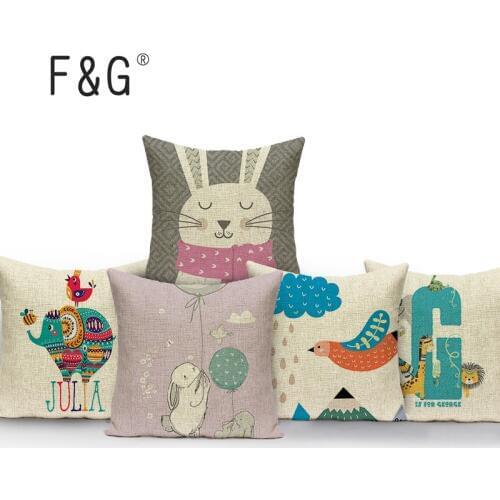 Nordic Animal black white Print Soft Brushed Decorative Cushion Cover Sofa Bat bull terrier Cushion Case Home Decoration