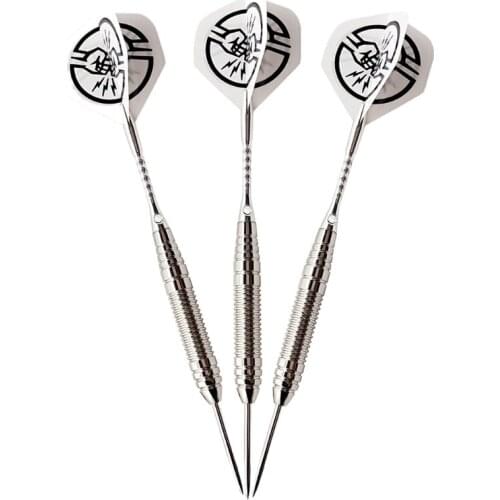 G6DE 13 Pcs/Set Steel Tip Darts Premium Darts Set with Aluminum Shafts Standard Flights, 6 Pcs Spare Flights+1Pc Millstone