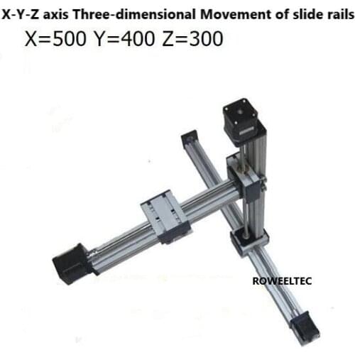 New 3D X-Y-Z axis Three-dimensional movement of slide rails 57 stepper motor module Y313