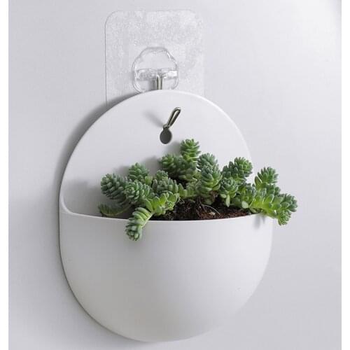 Plastic Wall Hanging Small Flower Pot Nordic Plant Pots Decorative Levitating Plant Vase Pots for Plants Home Garden Decoration