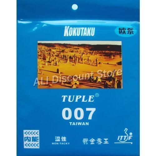 KOKUTAKU TUPLE 007 TAIWAN Non -Tacky Pips in Table Tennis Rubber With Sponge for racket ping pong bat