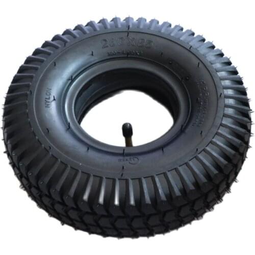 260x85 Tire and Inner Tube 3.00-4(10"x3", 260*85) For Knobby Scooter ATV and Go Kart Tire and Tube Motor Tire