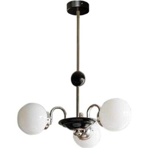 Modern minimalist light luxury Nordic middle-aged living room dining room bedroom study creative glass chandelier