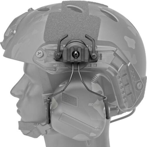 Tactical Headset Rail Adapter Headset Bracket Headphone Mount Stand For 19-21mm Helmet Rail Helmet Type