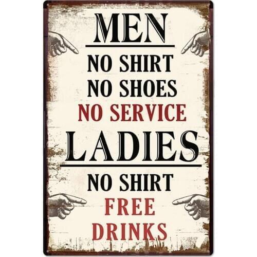 Thick Print Novelty Parking Retro Metal Tin Sign Plaque Poster Wall Decor Art Shabby Chic Gift