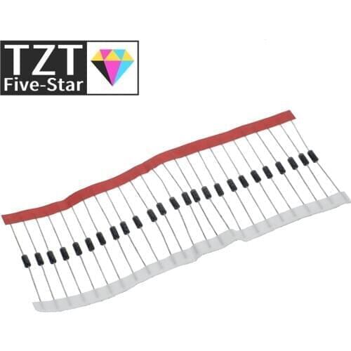 TZT 100PCS 1N5817 1N5819 1N5399 1N4937 1N4004 Schottky Rectifier Diode 1N4001 1N4007 UF4007 HER107 FR207 FR157 FR107 RL207 DO-41
