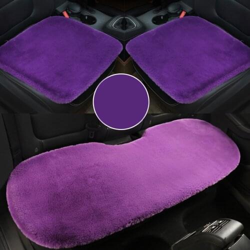 3Pcs/set Universal Automobiles Seat Covers Car Seat Winter Plush Without Backrest Warm Sea