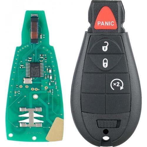 433MHz 4 Buttons Remote Car Key Fob with Chip GQ4-53T for Dodge 2013 - 2017 DODGE RAM 1500 2500 3500