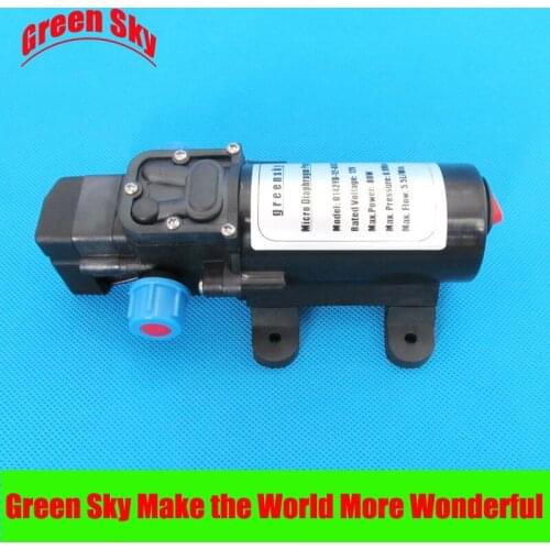 5.5l/min 80w dc automatic pressure switch type with on/off button and socket priming diaphragm pump spray motor 12v