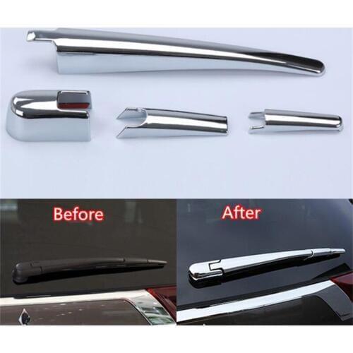 Abaiwai Car Styling ABS Chrome Rear Rain Wiper Cover Trim Sequin Tail WINDOW WIPER COVER For Mitsubishi Outlander 2013-2015 2016