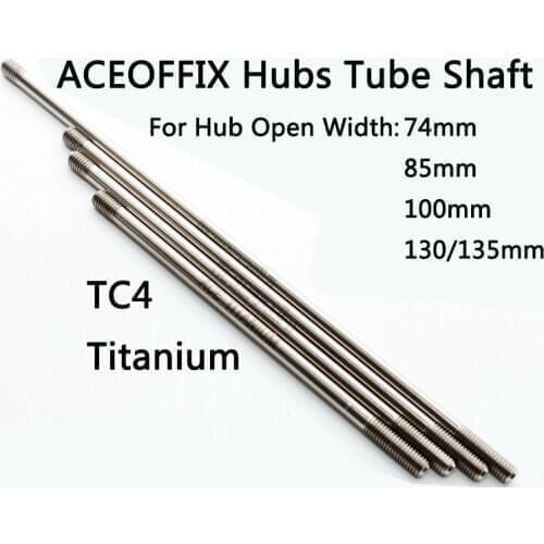ACEOFFIX Bike Front Hubs Tube Shaft Titanium 74/85/100/130/135mm For Brompton Fork Folding Bike Road Bike MTB