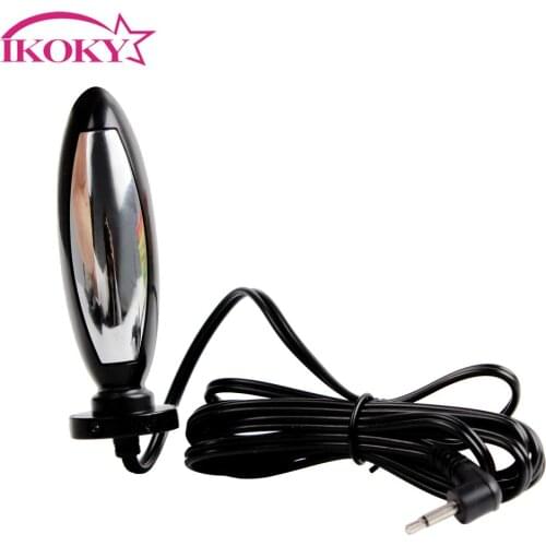 IKOKY Electric Shock Anal Vaginal Plug Stimulator Adult Products Sex Toys For Men Women Masturbator Medical Themed Toys Erotic