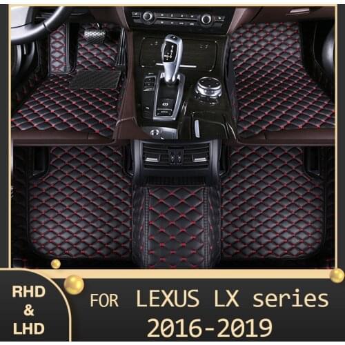 MIDOON Car floor mats for LEXUS LX series 350 Five seats 2016 2017 2018 2019 Custom auto foot Pads automobile carpet cover