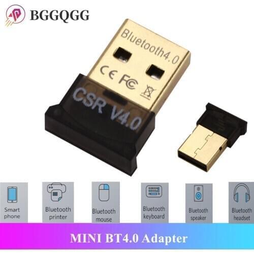 Wireless USB2.0 Mini Bluetooth 4.0 CSR4.0 Adapter Dongle For Windows xp/7/8/10 PC Laptop Adapter Bluetooth Receiver Transmitter