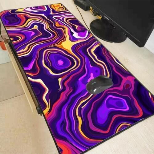 Mairuige Colorful texture Anime Large Gaming Mouse Pad Locking Edge Keyboard Pad Desk Mat For Laptop Computer Gamer Mousepad
