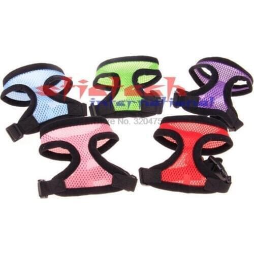 By dhl or ems 100pcs Nylon Pet Mesh dog Harness Strap Vest Collar For Small Medium-sized Dog leads Puppy Comfort Harness Cloth