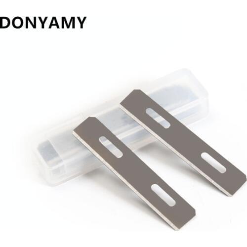 DONYAMY 10pcs/bag Leather Sculpture Knife Blades DIY Handmade Leather Knife Trench Thinning Professional Leather Cutting Blades
