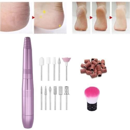 Electric Nail Drill Machine Manicure Pedicure Polish Bits with Sanding Bands