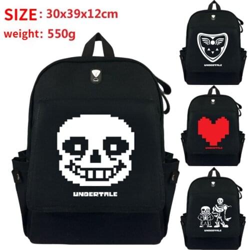 Undertale canvas Backpack Game Bookbag Students Laptop Backpack School Bags For Teenage Girls Boys Rucksack Travel bag