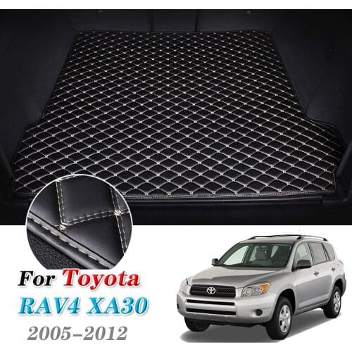 Leather Car Trunk Mat For Toyota RAV4 2005-2012 Trunk Boot Mat XA30 Cargo Tray Slip Rear Cover Pad