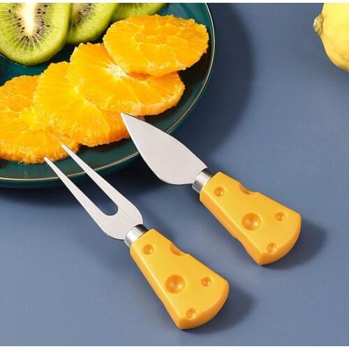Creative Lovely Cheese Spoon Stainless Steel Tableware Home Dessert Fruit Cake Fork Scoop Shovel Cartoon Kitchen Cheese Tool