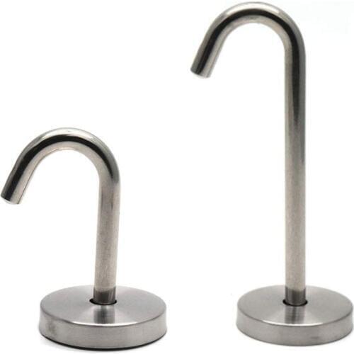 Ceiling Hooks Screws Mount Stainless Steel Closet Top Hook Towel/Robe Clothes Hook - Pack of 4