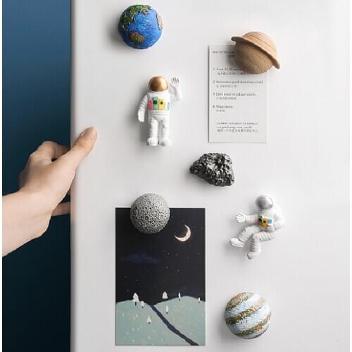 Fridge magnets Astronaut model 3d magnetic refrigerator stickers star space astronaut pilot Cartoon characters collection gifts
