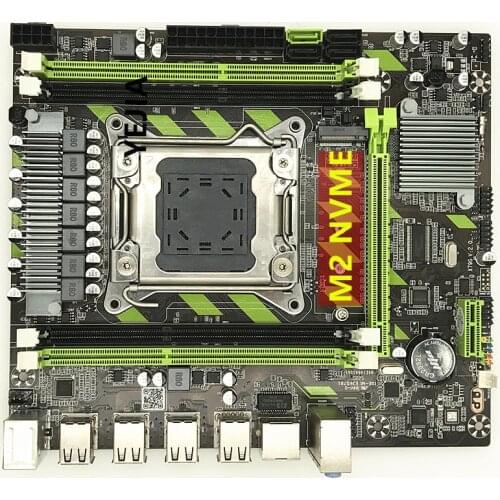 YEJIA X79 motherboard LGA 2011 USB2.0 SATA3 Dual protocol m.2 support REG ECC memory and Xeon E5 processor DDR3 x79