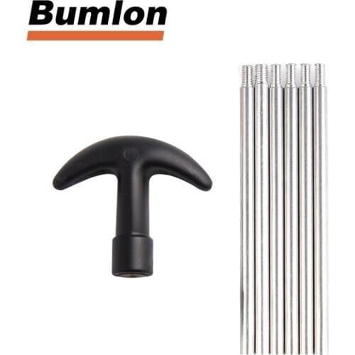 Hunting Airsoft Cleaning Rods Set Alumium Thread 8-32 for Hunting Airsoft Accessory 37-0055