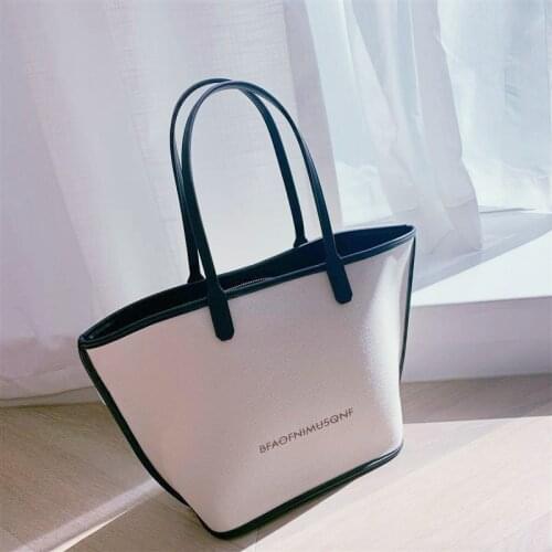 High Quality Shoulder Bag Womens Shopper Bag New Luxury Brand Designer Handbags Girls Female Bag Casual Wallets Tote Canvas Bag
